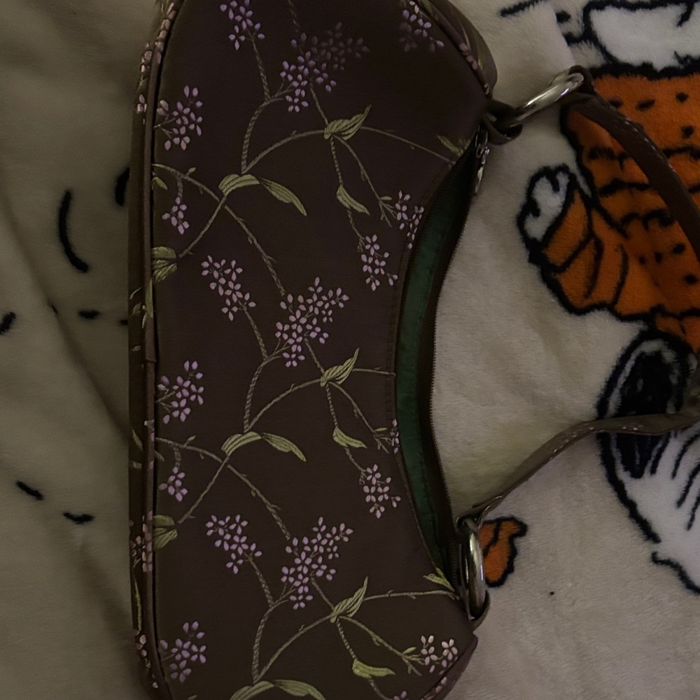Floral Brown Handbag